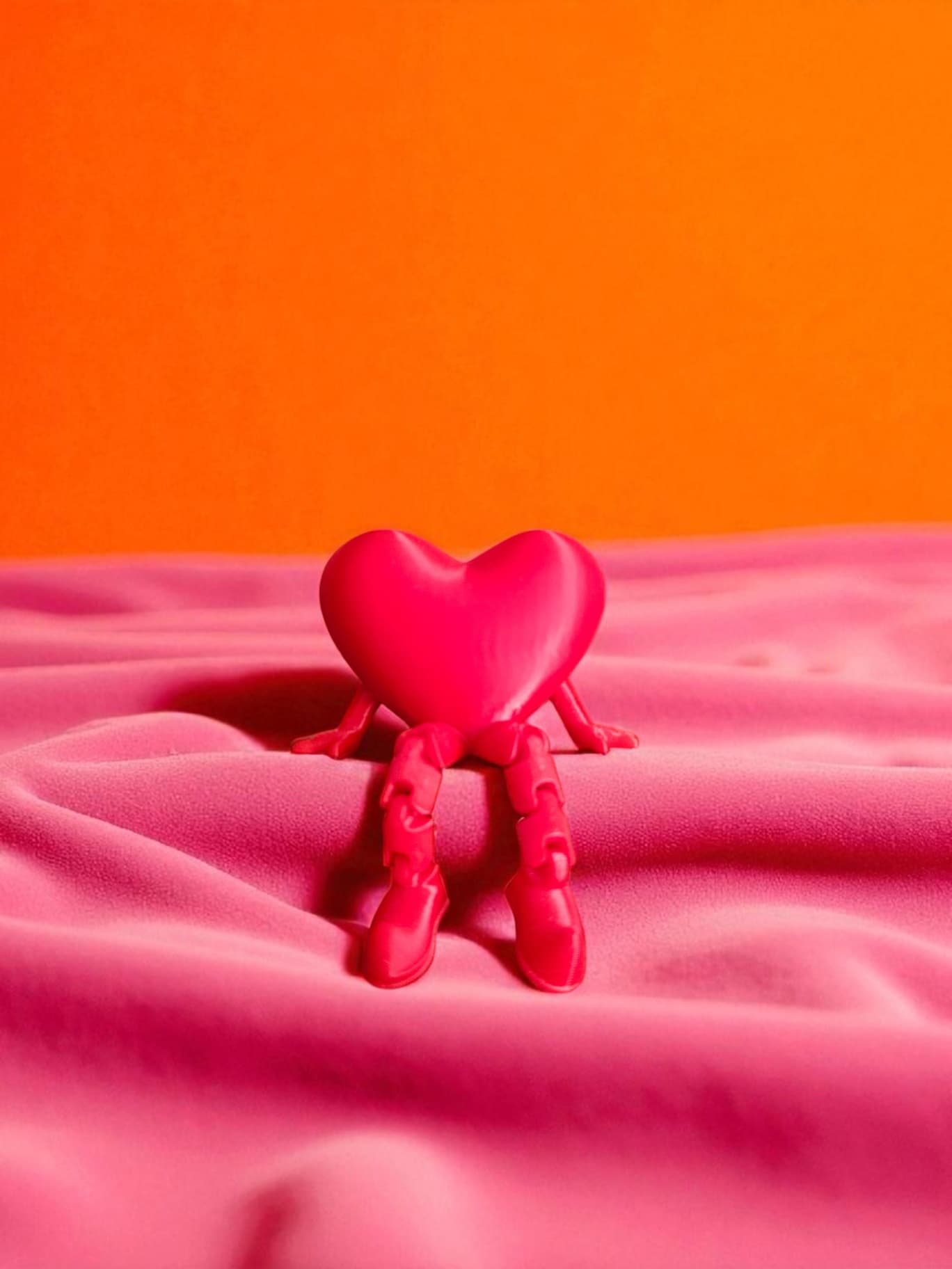 Tiny Heart Buddy with Legs — Valentine’s Decor 